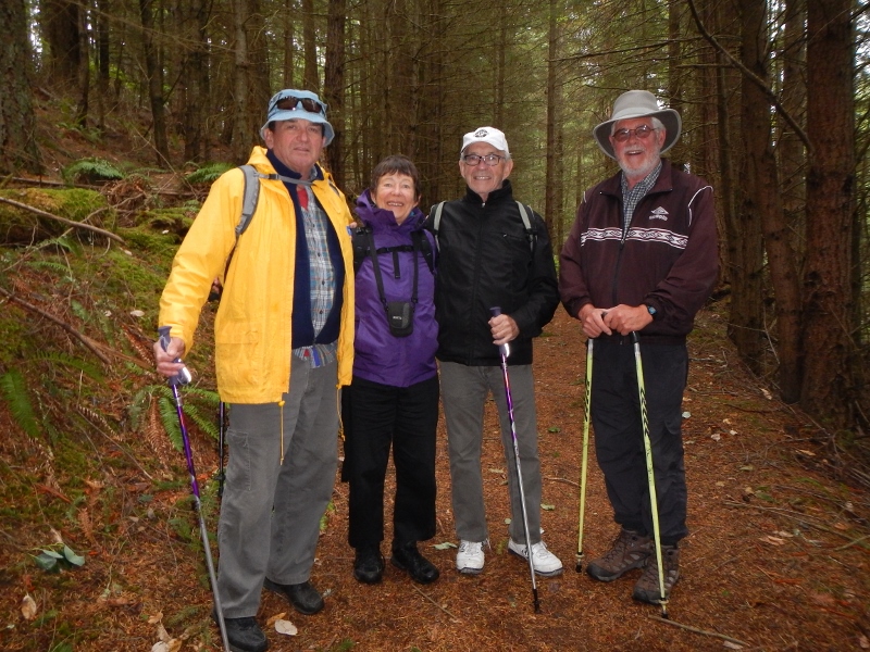 2015 Johnny John Kathy Brian Hike on
      Galiano Is