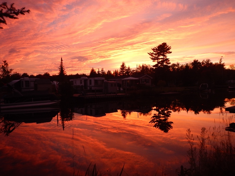 2015 The sun sets over our Huntsville Campsite