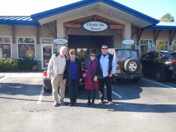 2016 Beaufort SC The four of us go out for lunch
