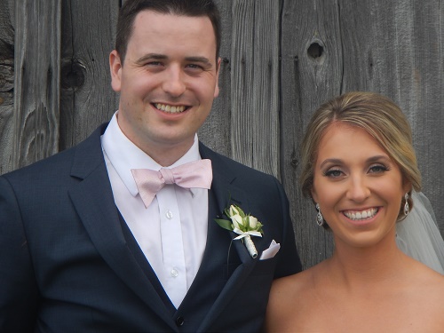 2016 G&A Bride and Groom at Wedding