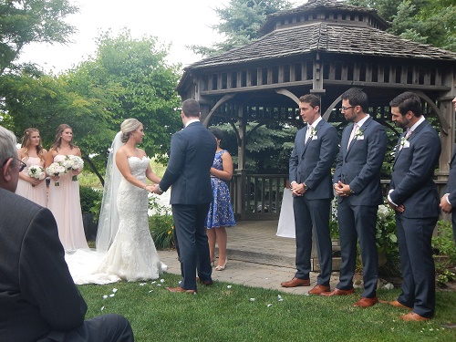 2016 Kaley speaks at the wedding