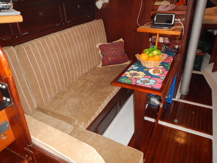 View to port are Tundras new Setee Cushions