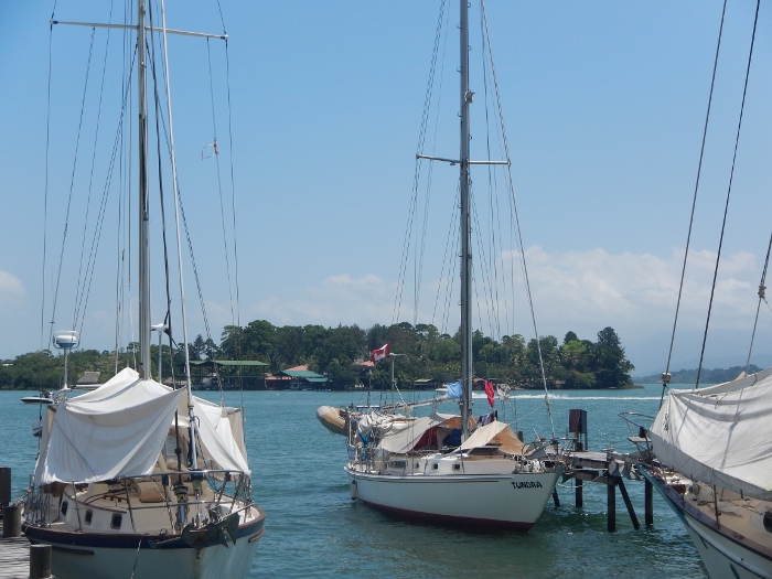 2015 Tundra at her dock at Catamaran where we stayed fot
        6 weeks