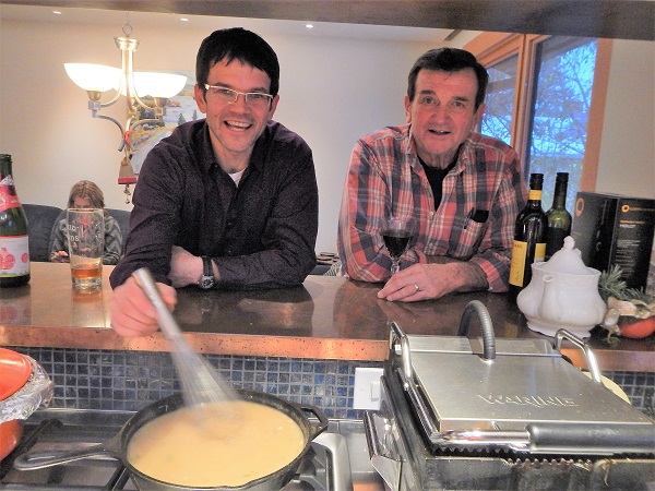 2017 Rod & Brian at Boxing Day Dinner at Vista Place