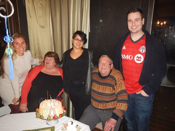 2017
        Ron and family pictured at his 80th Birthday Celebration