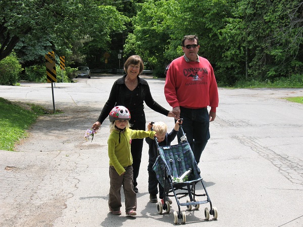 2009 Kelsonia B&K with Madi & Barrett out for a
        walk