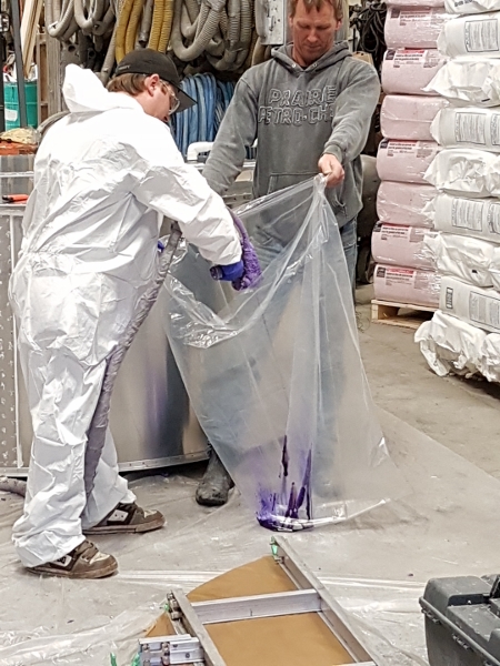 2018 Xmas BC Greg and friend work insulating his new hot
        tub for the cabin