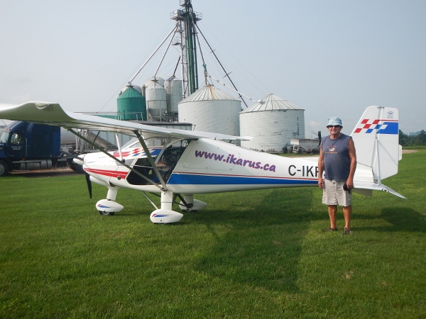 2018 Run Way Campout with Brian and an airplane visitor