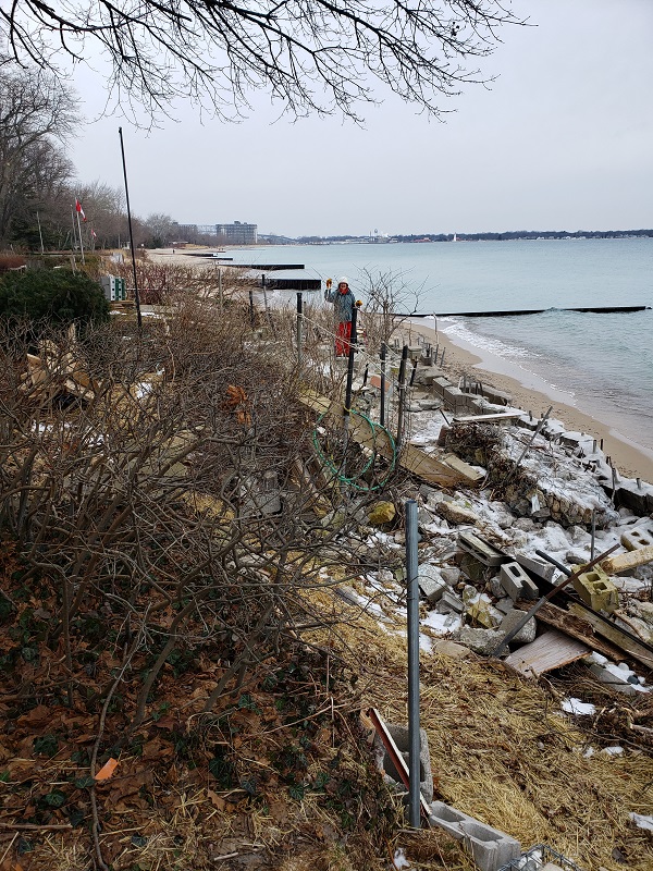 2021 BCt Beach Looking West Kathy in Background Jan 1