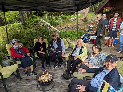 2024 June 26 Family on deck Galiano Eleanor's Memorial