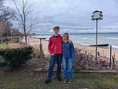 2025 Jan 1 Madi Barrett with west beach vieu