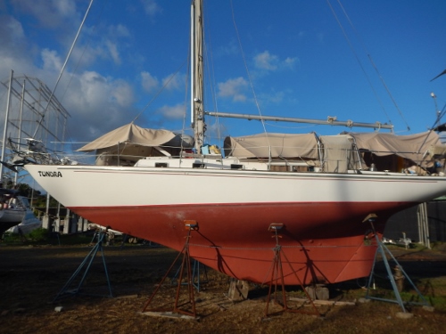 Tundra
        nearly ready for launch at Ram Marine Feb 2015