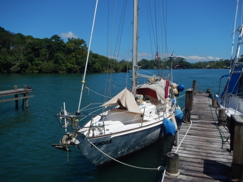 Here Tundra sits at her birth in 2015 at Catamaran Marrina
        and Hotel