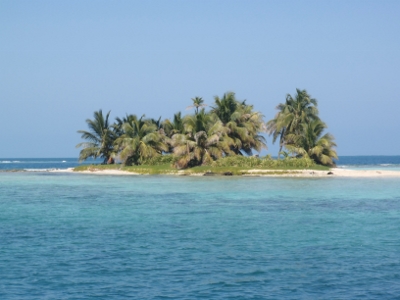 Shown here is one of the small cays of the Queen Cays