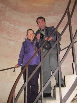 2013 France Paris We
      descend the stairs coming down the Arc