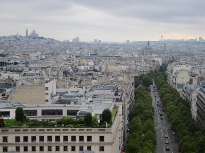 2013 Paris another view
        from the top of the Arc