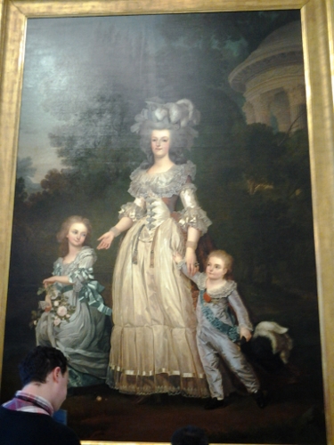 2013 France Paris and a
        paainting of Maris Anntoinette