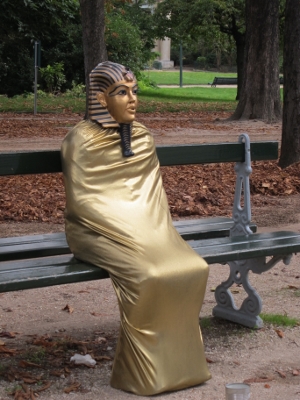 2013 France Paris
            There is a person inside this statue