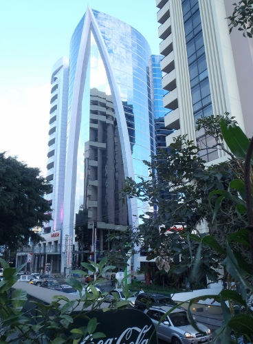 Day Virw
            of new office building as seen from Hotel Las Torres