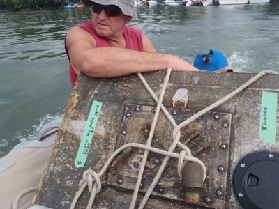 Here we are transporting
              our tank to Ram marine to be picked up by Dennis