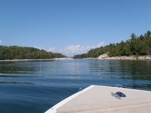 2013 Landsdown Channel
        view from Katalina's Bow