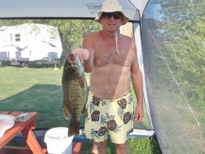 2012 North Channel
              Brian holds up the catch