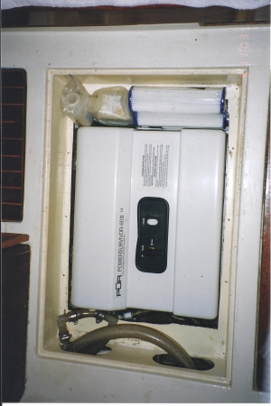 Tundras Pur 80 Water Maker installed in place of the
          original 15 gal fresh water tank